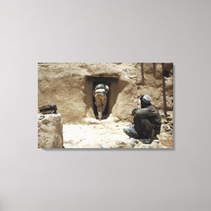 Impressão Em Tela Um soldado da Guarda Nacional