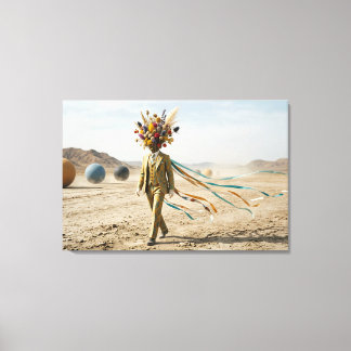 Impressão Em Tela Um Sonho Surrealista no Deserto
