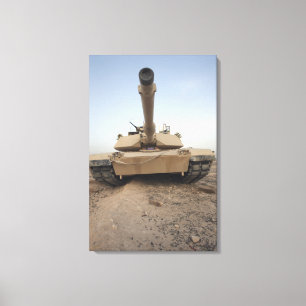 Impressão Em Tela Um tanque de guerra M-1A1