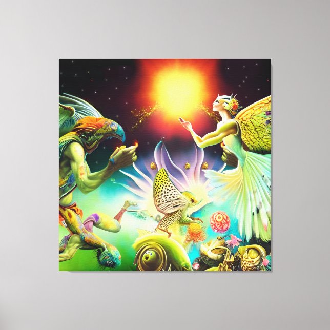 Impressão Em Tela Um Tempo de Pintura de Óleo Recompensa (Frente)