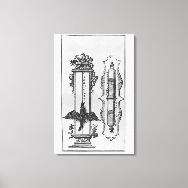 Impressão Em Tela Um velho clepsydras, ilustração (Frente)