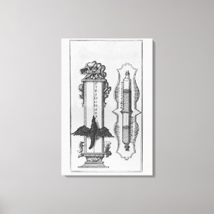 Impressão Em Tela Um velho clepsydras, ilustração