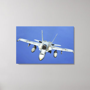 Impressão Em Tela Um zangão F/A-18 participa em uma missão
