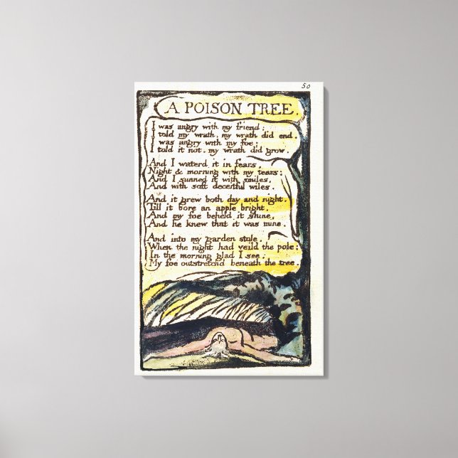 Impressão Em Tela 'Uma árvore venenosa', placa 50 (Bentley 49) de 'C (Frente)