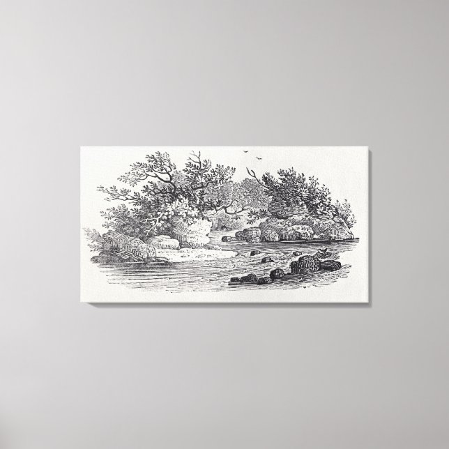 Impressão Em Tela Uma Benda no Rio de "História do Britânico" (Frente)