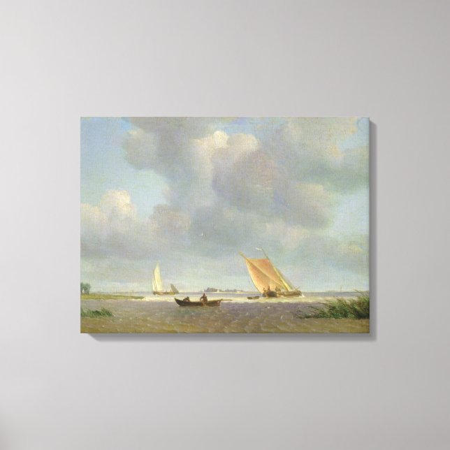 Impressão Em Tela Uma brisa fresca no Elba, c.1830 (Frente)