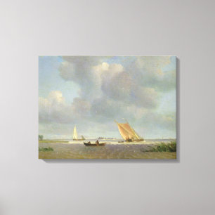 Impressão Em Tela Uma brisa fresca no Elbe, c.1830