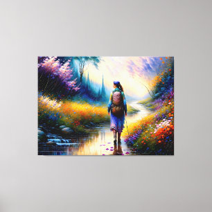 Impressão Em Tela Uma caminhada na obra de arte das florestas