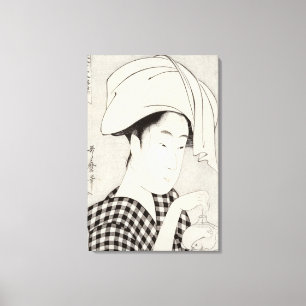 Impressão Em Tela Uma casa de chá em Ryogoku