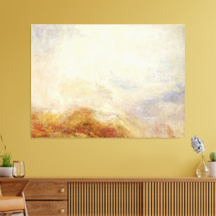 Impressão Em Tela Uma cena de montanha, Val d’Aosta - Joseph Mallord