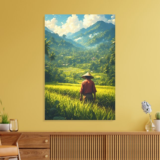 Impressão Em Tela Uma Colheita Pacífica (Insitu(Sala de estar))