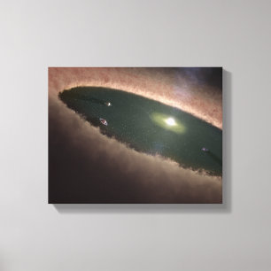Impressão Em Tela Uma diferença em um protoplanetary, ou na
