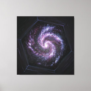 Impressão Em Tela Uma galáxia vista pelo telescópio espacial James W