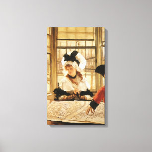 Impressão Em Tela Uma história tediosa de James Tissot, Vintage Fine