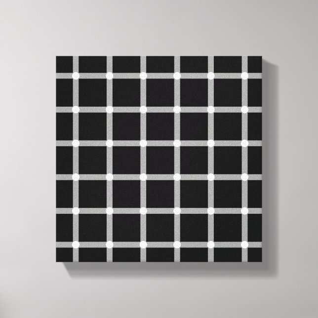 Impressão Em Tela Uma ilusão óptica de rede cintilante (Frente)