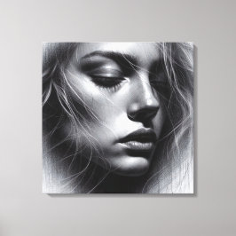 Impressão Em Tela Uma interação artística da luz e do escuro