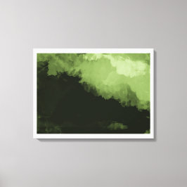 Impressão Em Tela uma maravilhosa pintura de paisagem digital verde