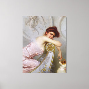 Impressão Em Tela Uma moça jovem com seu pãozinho por Vittorio Corco