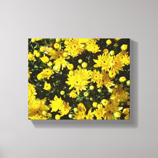 Impressão Em Tela Uma multidão de Mães amarelas (Frente)