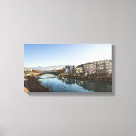 Impressão Em Tela Uma paisagem de inverno em Villach