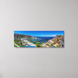 Impressão Em Tela Uma Panorama de Avalon na Ilha Catalina