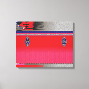 Impressão Em Tela uma pintura de mulher num vestido rosa
