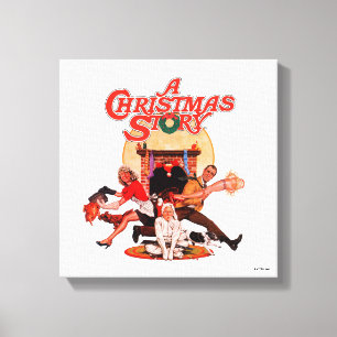 Impressão Em Tela Uma Poster de Arte da História de Natal