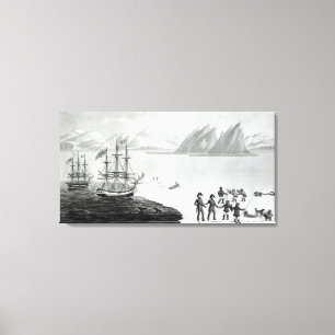 Impressão Em Tela Uma primeira comunicação com os nativos do