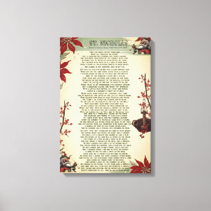 Impressão Em Tela Uma Rua de Natal: Ole. Nick