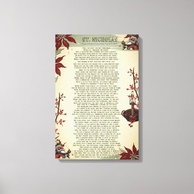 Impressão Em Tela Uma Rua de Natal: Ole. Nick | (Frente)