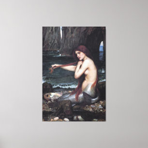 Impressão Em Tela Uma Sereia John William Waterhouse Mitológico
