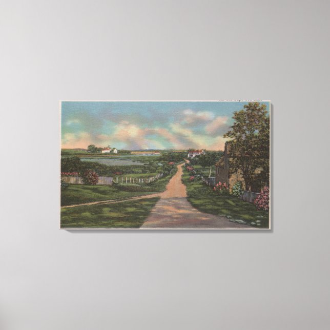 Impressão Em Tela Uma Vara Faixa de Cabo Cod (Frente)