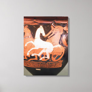 Impressão Em Tela Uma vermelho-figura krater do sino