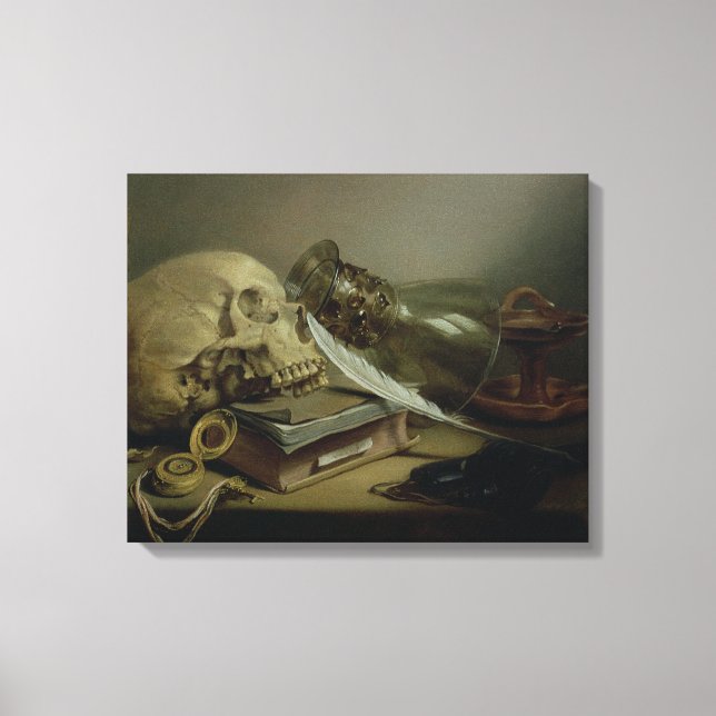 Impressão Em Tela Uma Vida Estável Vanitas (Frente)