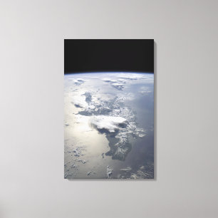 Impressão Em Tela Uma visão panorâmica da ilha de Hispaniola