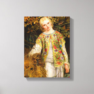 Impressão Em Tela Una e o Leão, 1860 por William Bell Scott