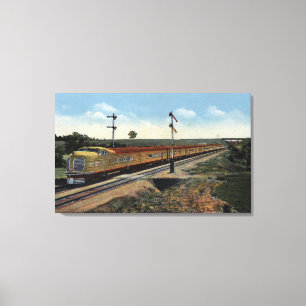Impressão Em Tela União Streamliner pacífico "cidade de Denver "