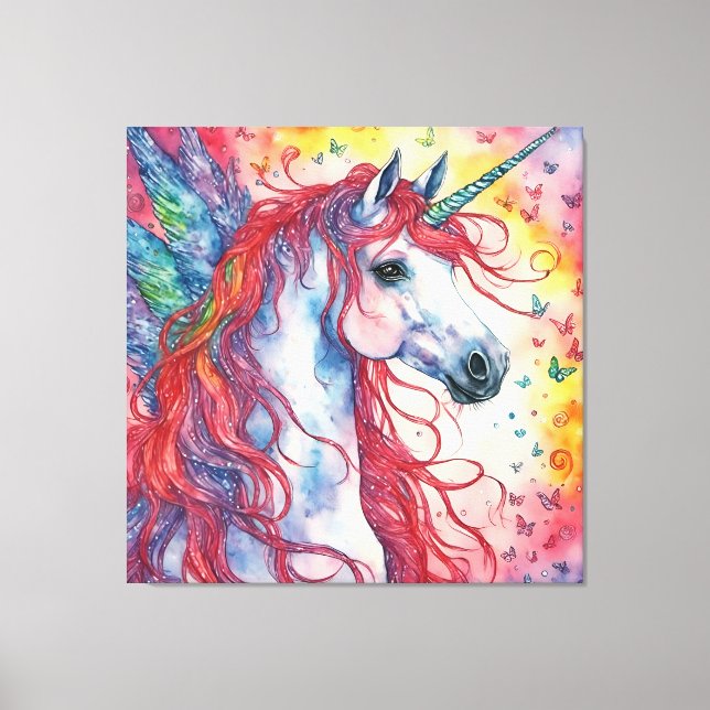 Impressão Em Tela Unicorn Pegasus (Frente)