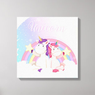 Impressão Em Tela Unicórnio