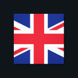 Impressão Em Tela Union Jack ~ British Flag - Square<br><div class="desc">Bandeira do Reino Unido da Grã-Bretanha Excelente e da Irlanda Norte. Um símbolo da Grã-Bretanha e do Império passado.</div>