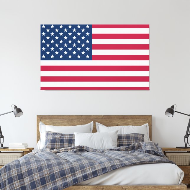 Impressão Em Tela United States of America (Insitu(Quarto))