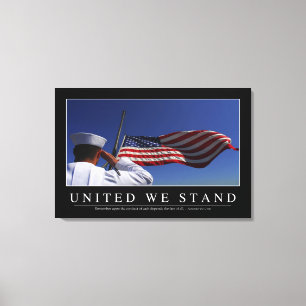 Impressão Em Tela United We Stand: Cotação Inspiracional