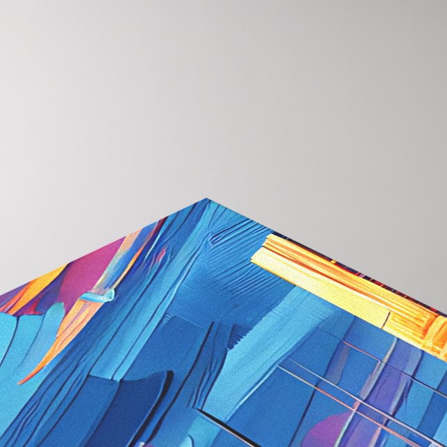 IMPRESSÃO EM TELA UNSET DE CIDADE (Canto (superior))