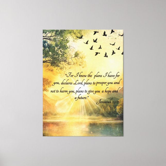 Impressão Em Tela Uplifting Bible Verses Serene Nature Scenes (Frente)