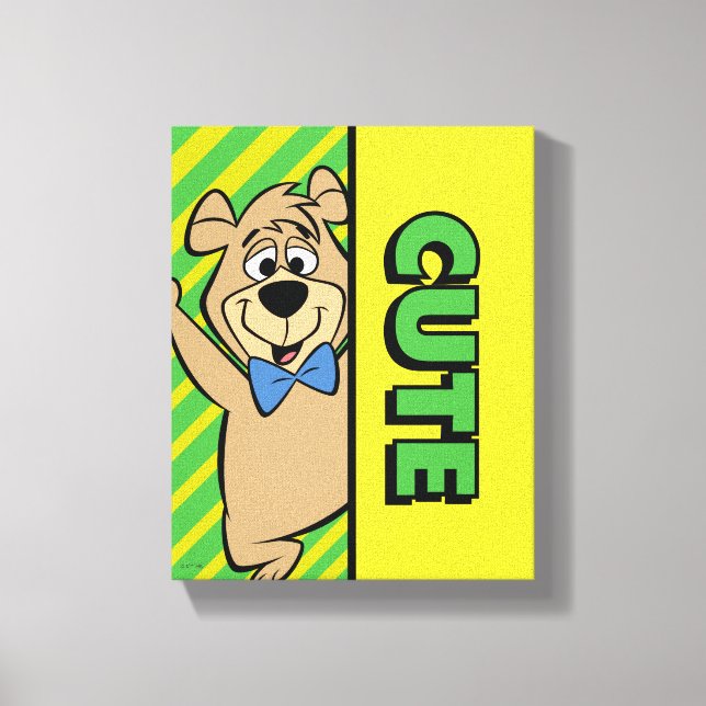 Impressão Em Tela Urso Boo-Boo Bonito (Frente)