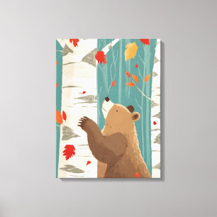 Impressão Em Tela Urso De Pavimento De Pavimento