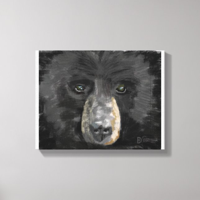 Impressão Em Tela Urso Desenhado Mão (Frente)