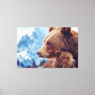 Impressão Em Tela Urso Grelha 399 GB 399