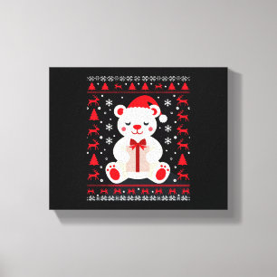 Impressão Em Tela Urso Natal Natal (1)