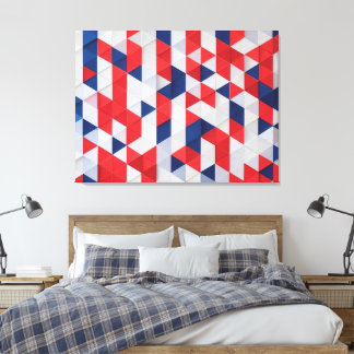 Impressão Em Tela USA Bauhaus Geométrico Art